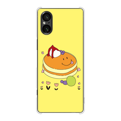 Xperia 5 V SOG12 au 高画質仕上げ 背面印刷 ハードケーススイーツイラスト