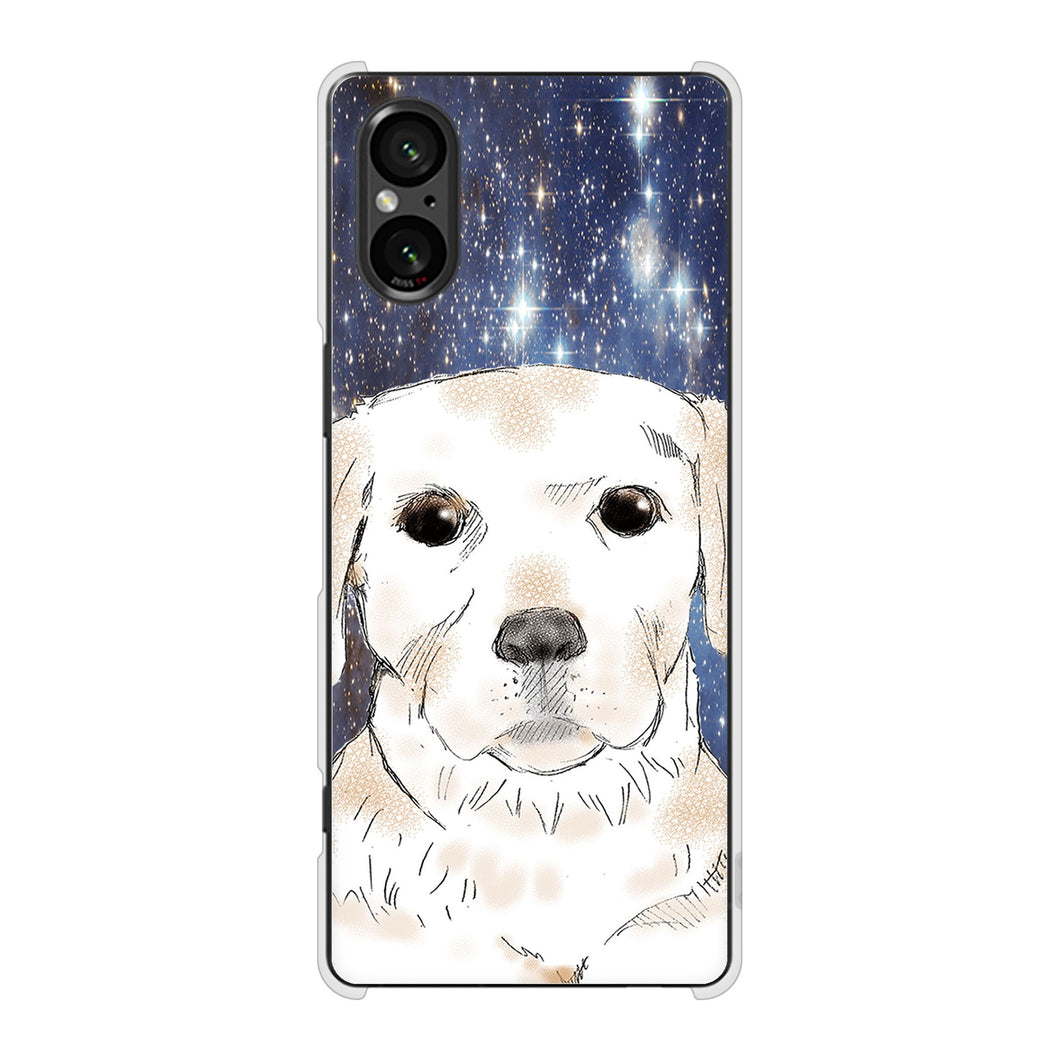 Xperia 5 V SOG12 au 高画質仕上げ 背面印刷 ハードケースラブラドールレトリバー