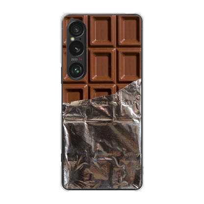 Xperia 1 VI SOG13 au 高画質仕上げ 背面印刷 ハードケース板チョコ