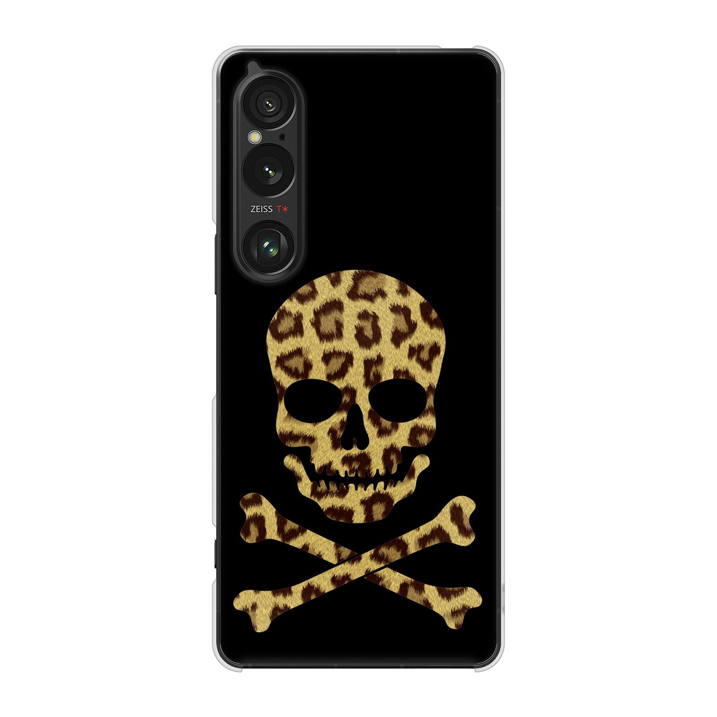 Xperia 1 VI SOG13 au 高画質仕上げ 背面印刷 ハードケースドクロフレーム