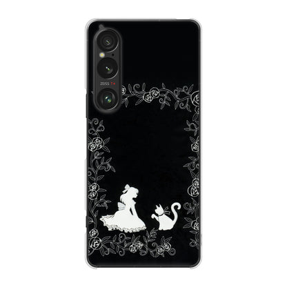 Xperia 1 VI SOG13 au 高画質仕上げ 背面印刷 ハードケースお姫様とネコ