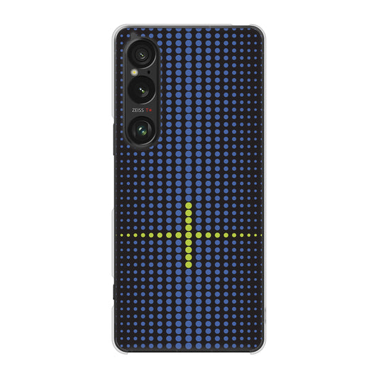 Xperia 1 VI SOG13 au 高画質仕上げ 背面印刷 ハードケース 【IB907 グラデーションドット】