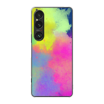 Xperia 1 VI SOG13 au 高画質仕上げ 背面印刷 ハードケースパステルアート