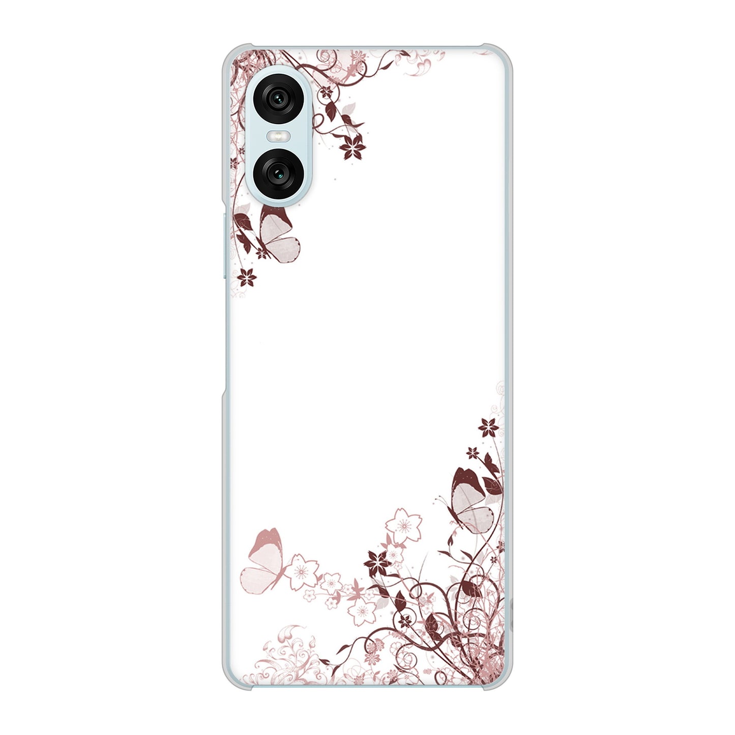 Xperia 10 VI SOG14 au 高画質仕上げ 背面印刷 ハードケースバタフライ