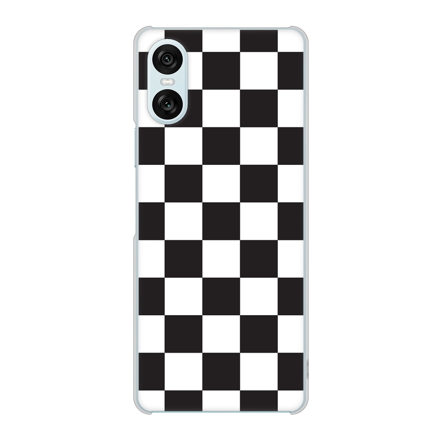 Xperia 10 VI SOG14 au 高画質仕上げ 背面印刷 ハードケース 【151 フラッグチェック】