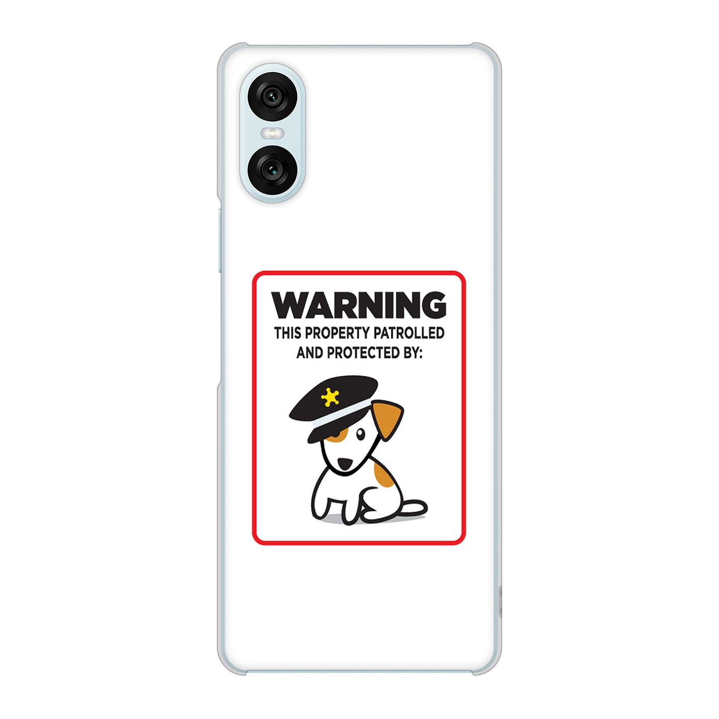 Xperia 10 VI SOG14 au 高画質仕上げ 背面印刷 ハードケース 【374 猛犬注意】