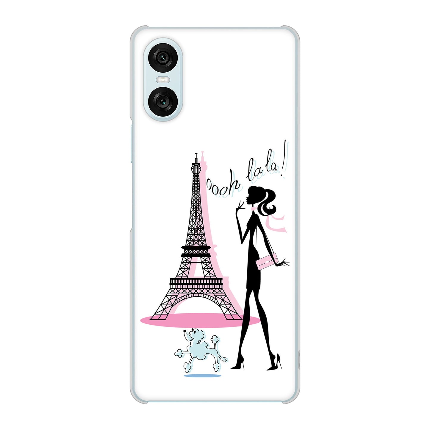 Xperia 10 VI SOG14 au 高画質仕上げ 背面印刷 ハードケースLOVE フランス