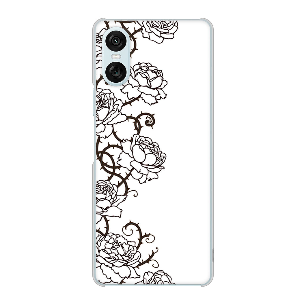 Xperia 10 VI SOG14 au 高画質仕上げ 背面印刷 ハードケース 【467 イバラ】