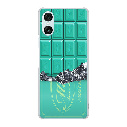 Xperia 10 VI SOG14 au 高画質仕上げ 背面印刷 ハードケース板チョコ