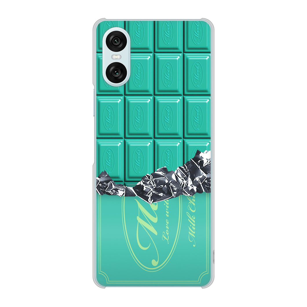 Xperia 10 VI SOG14 au 高画質仕上げ 背面印刷 ハードケース板チョコ