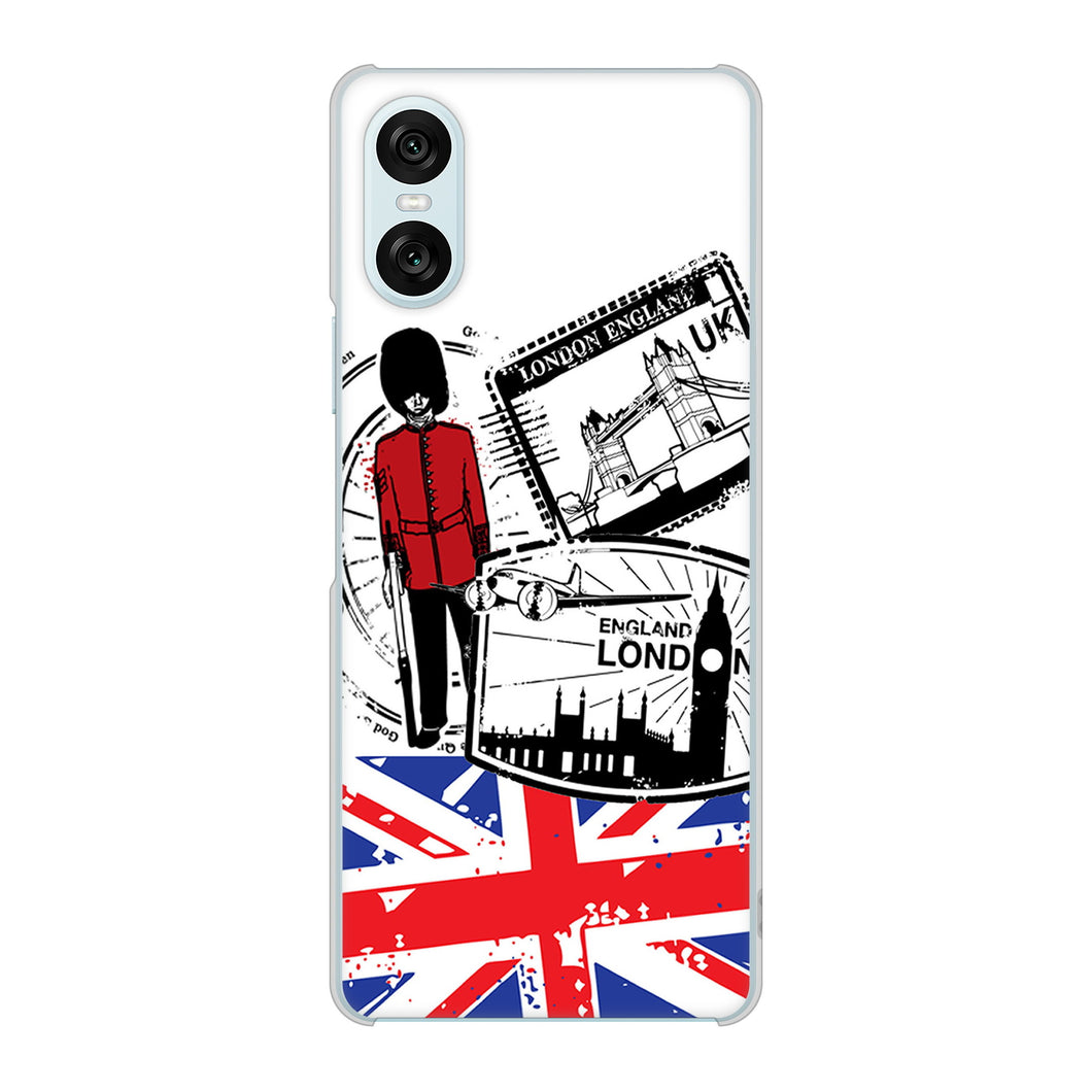 Xperia 10 VI SOG14 au 高画質仕上げ 背面印刷 ハードケースイギリスの風景