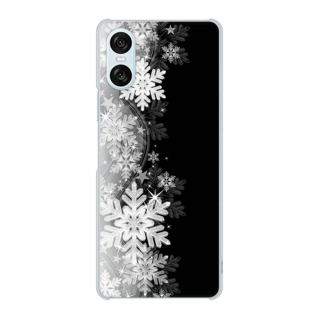 Xperia 10 VI SOG14 au 高画質仕上げ 背面印刷 ハードケース 【603 白銀と闇】