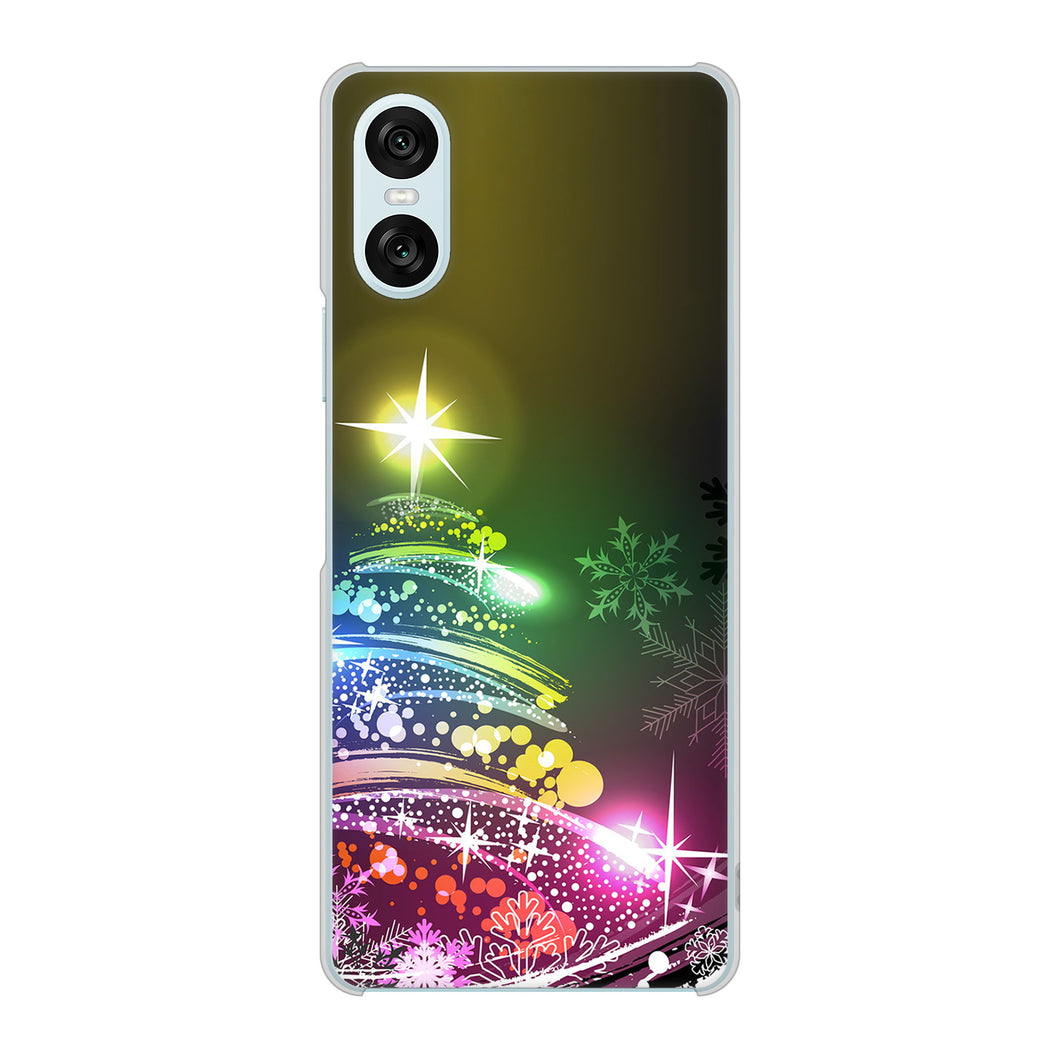 Xperia 10 VI SOG14 au 高画質仕上げ 背面印刷 ハードケースクリスマス