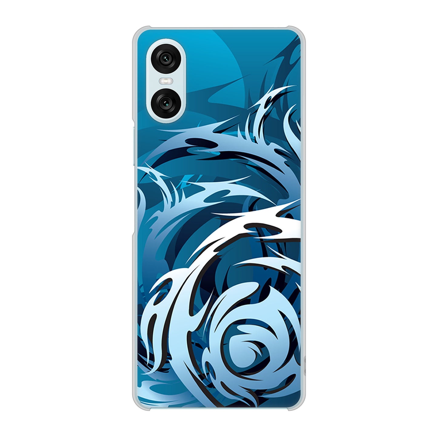 Xperia 10 VI SOG14 au 高画質仕上げ 背面印刷 ハードケース 【731 ドラゴンサークル】