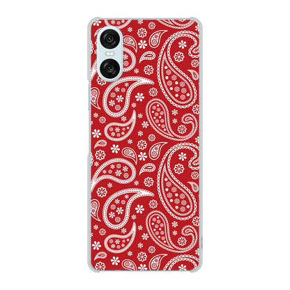 Xperia 10 VI SOG14 au 高画質仕上げ 背面印刷 ハードケースペイズリー