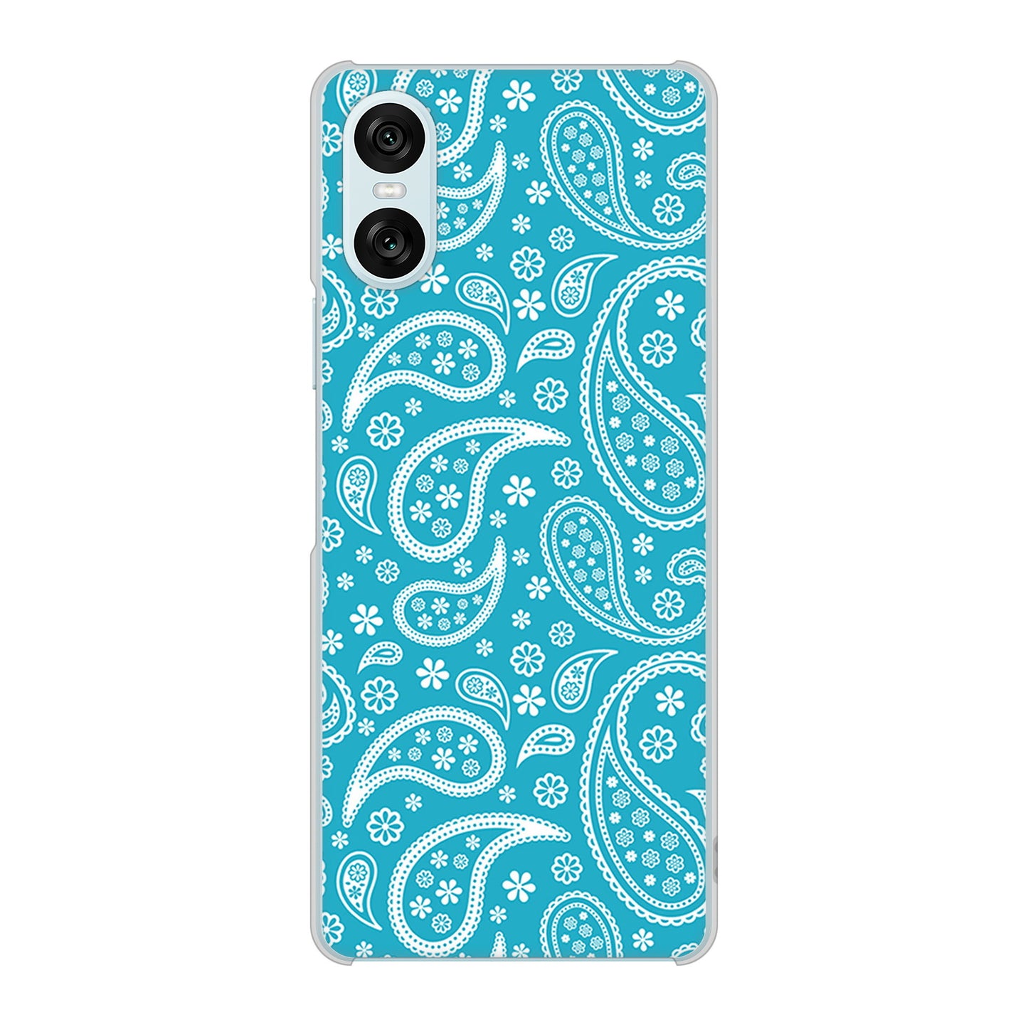 Xperia 10 VI SOG14 au 高画質仕上げ 背面印刷 ハードケースペイズリー