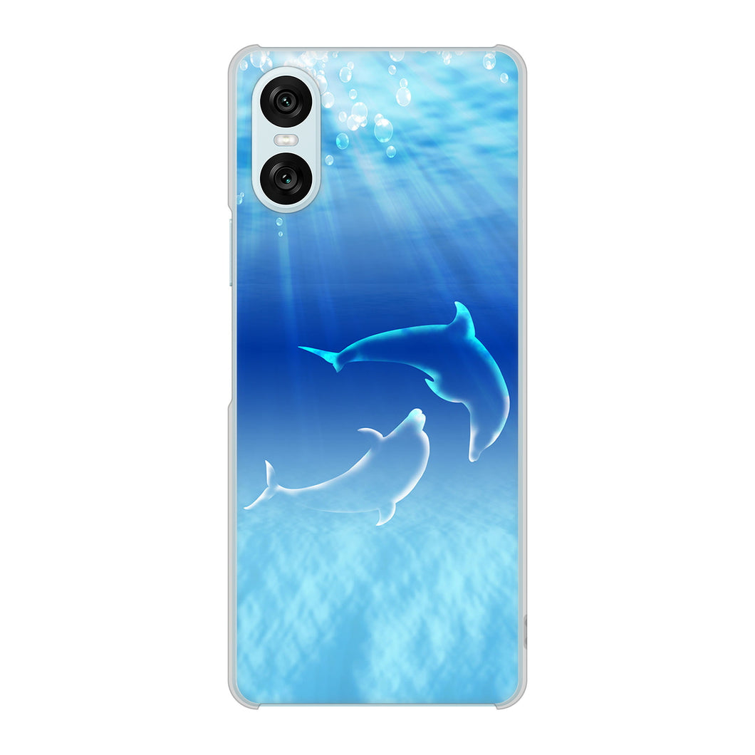 Xperia 10 VI SOG14 au 高画質仕上げ 背面印刷 ハードケース海の守り神