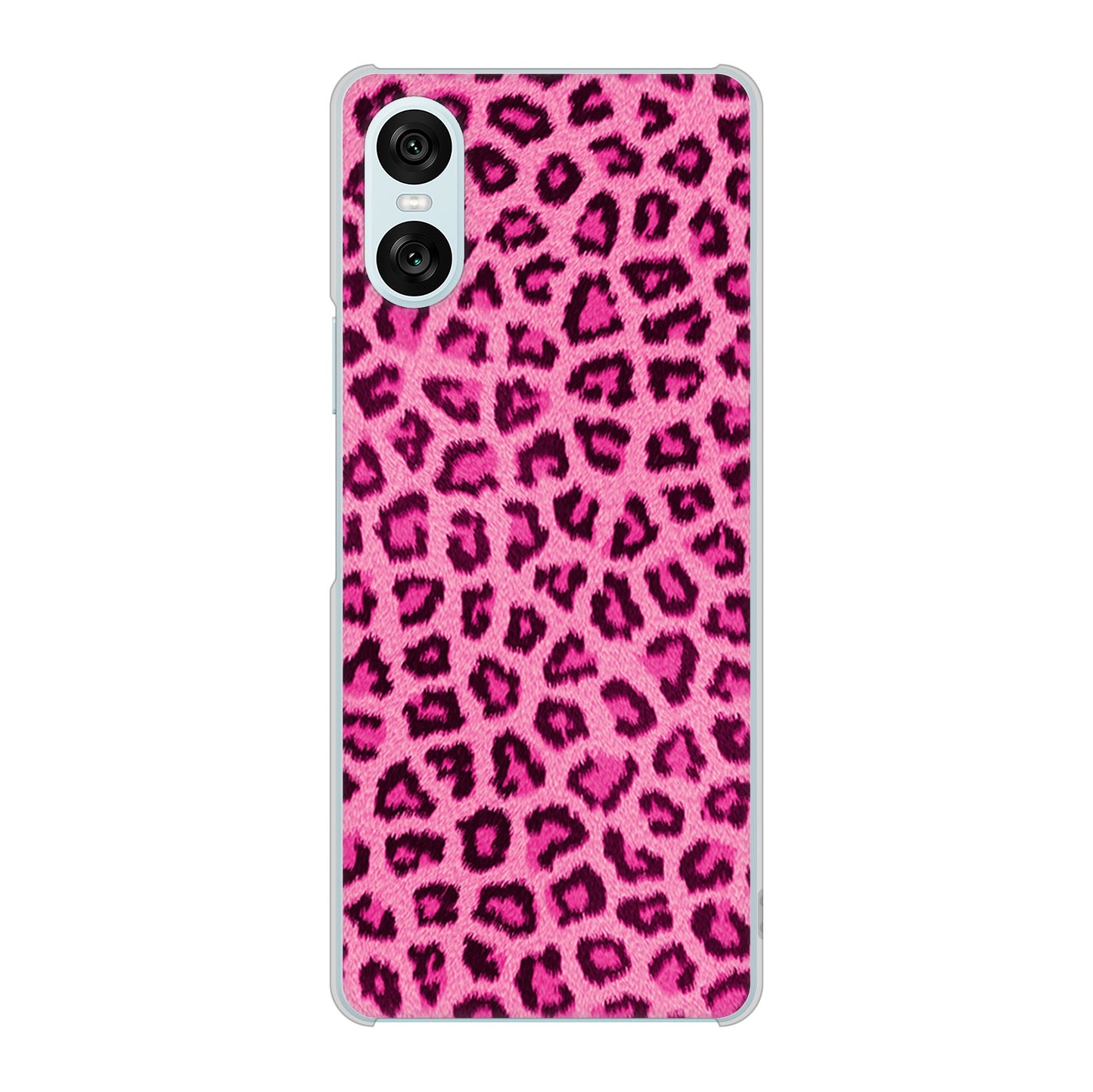 Xperia 10 VI SOG14 au 高画質仕上げ 背面印刷 ハードケースヒョウ柄ベーシックS