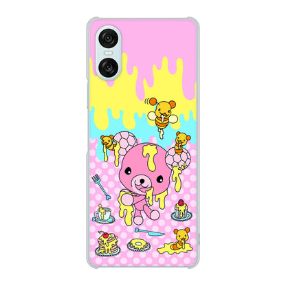 Xperia 10 VI SOG14 au 高画質仕上げ 背面印刷 ハードケースむかいあぐる ハニベア