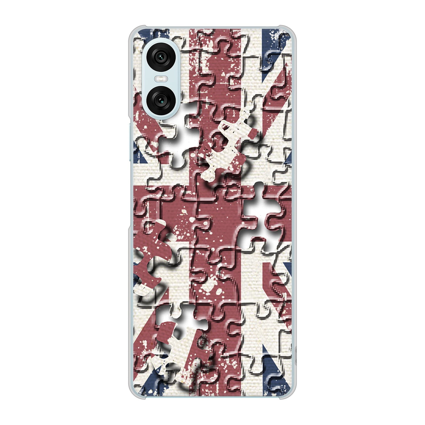 Xperia 10 VI SOG14 au 高画質仕上げ 背面印刷 ハードケースユニオンジャック