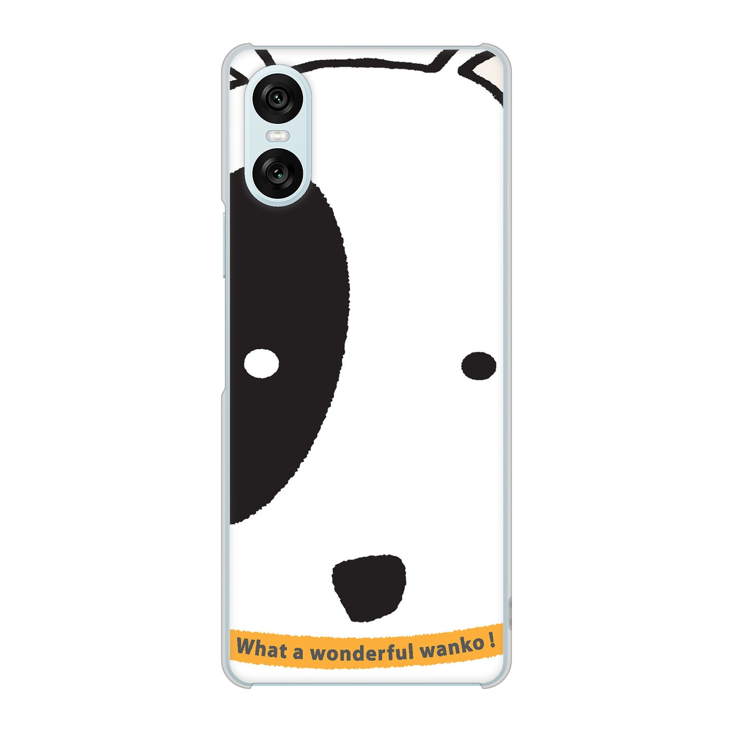 Xperia 10 VI SOG14 au 高画質仕上げ 背面印刷 ハードケース 【IA800 わんこ】