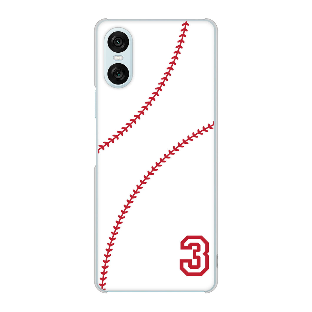Xperia 10 VI SOG14 au 高画質仕上げ 背面印刷 ハードケースbaseball