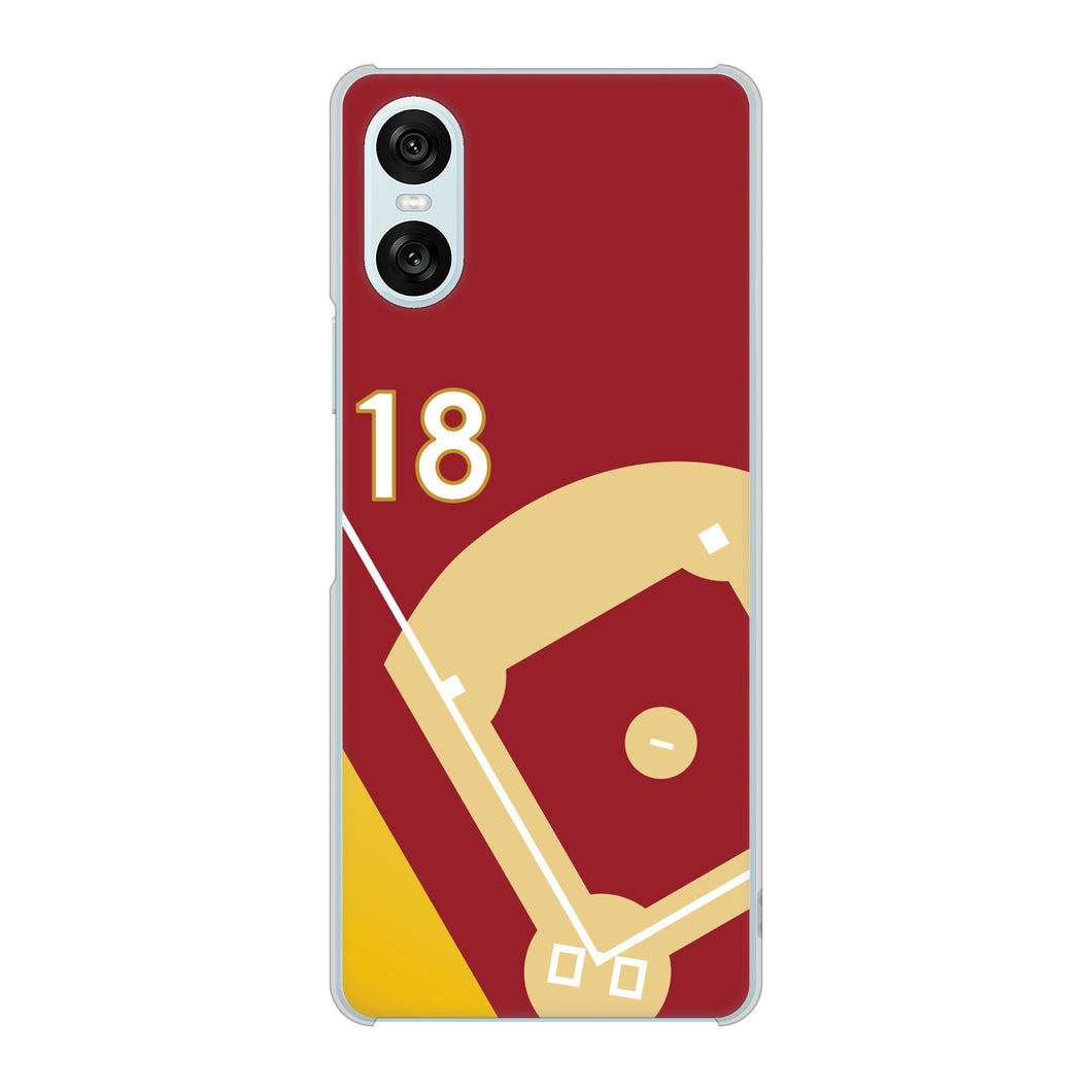 Xperia 10 VI SOG14 au 高画質仕上げ 背面印刷 ハードケースbaseball