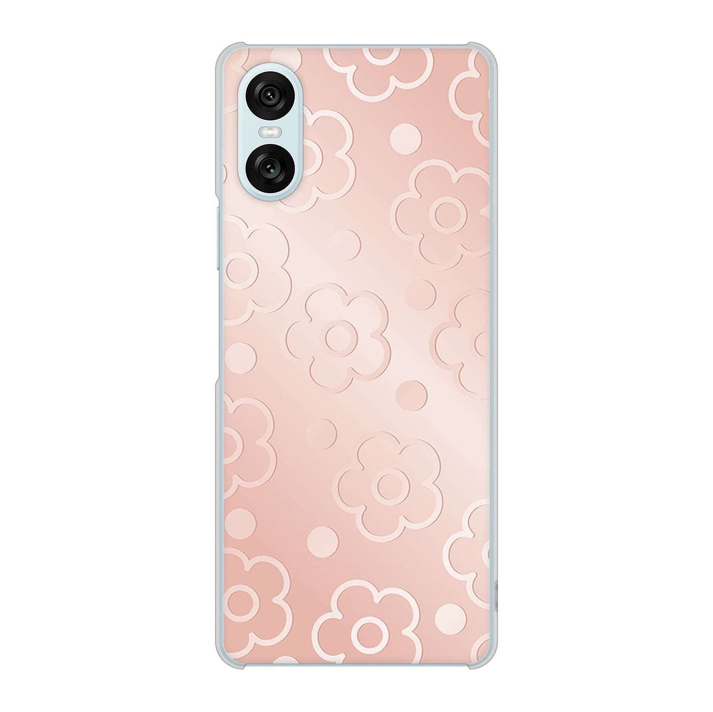 Xperia 10 VI SOG14 au 高画質仕上げ 背面印刷 ハードケースエンボス風デイジーシンプル