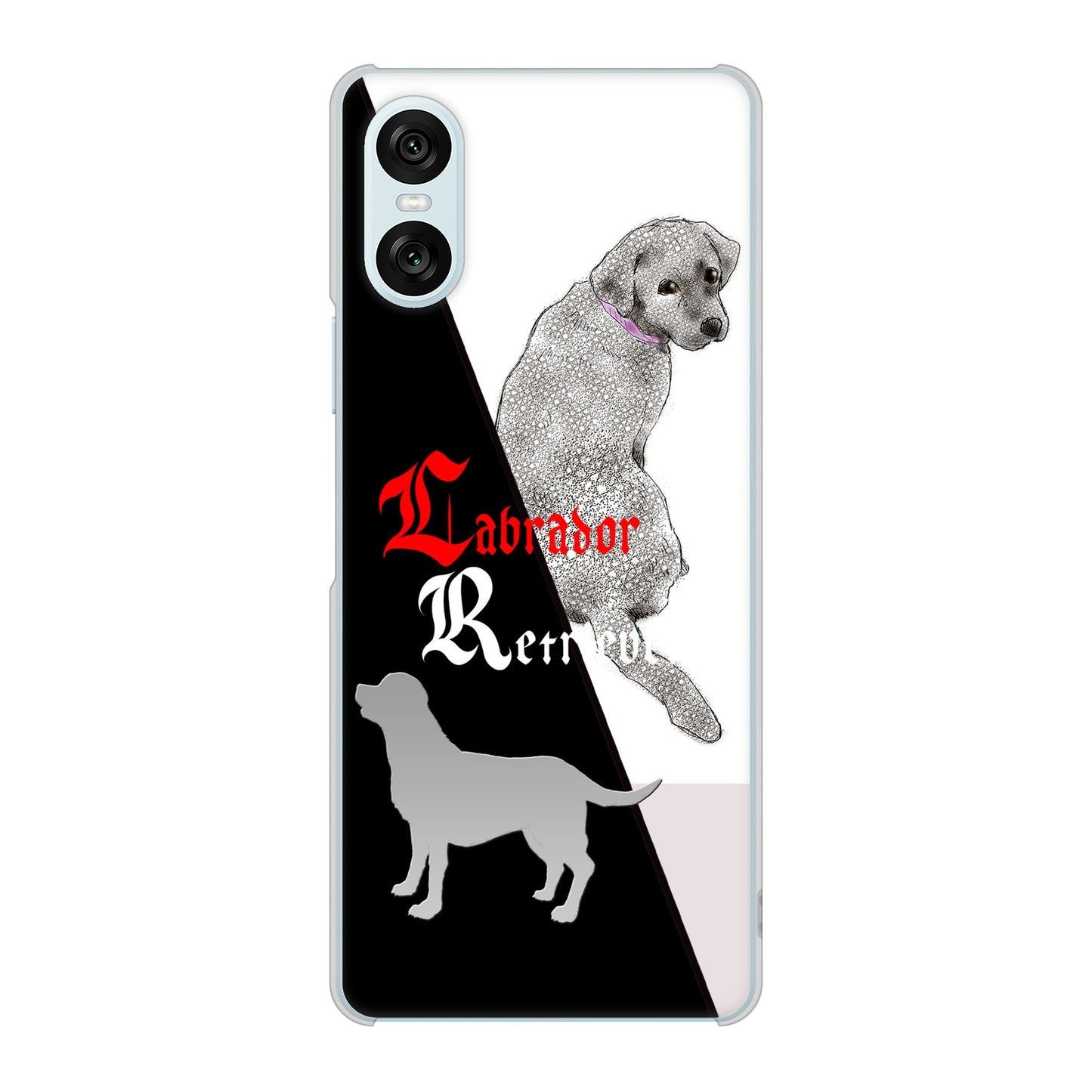 Xperia 10 VI SOG14 au 高画質仕上げ 背面印刷 ハードケースラブラドールレトリバー