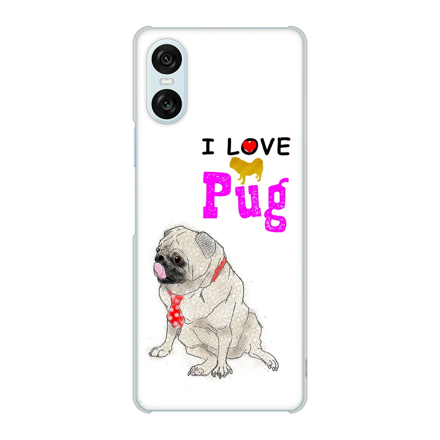 Xperia 10 VI SOG14 au 高画質仕上げ 背面印刷 ハードケースパグ