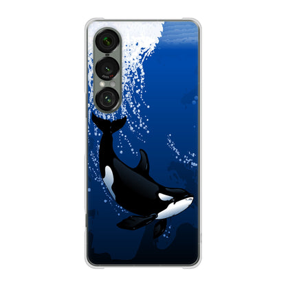 Xperia 1 VII SOG15 au 高画質仕上げ 背面印刷 ハードケース海の守り神
