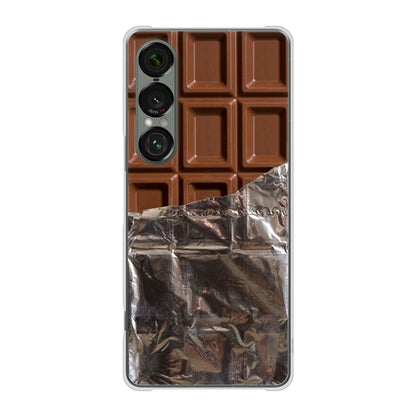 Xperia 1 VII SOG15 au 高画質仕上げ 背面印刷 ハードケース板チョコ
