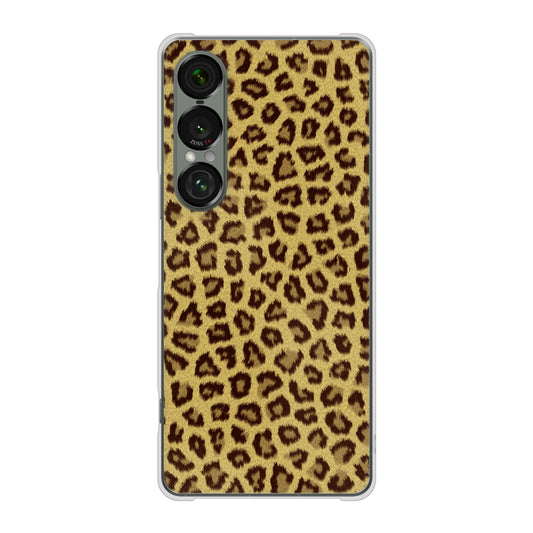 Xperia 1 VII SOG15 au 高画質仕上げ 背面印刷 ハードケースヒョウ柄ベーシックS