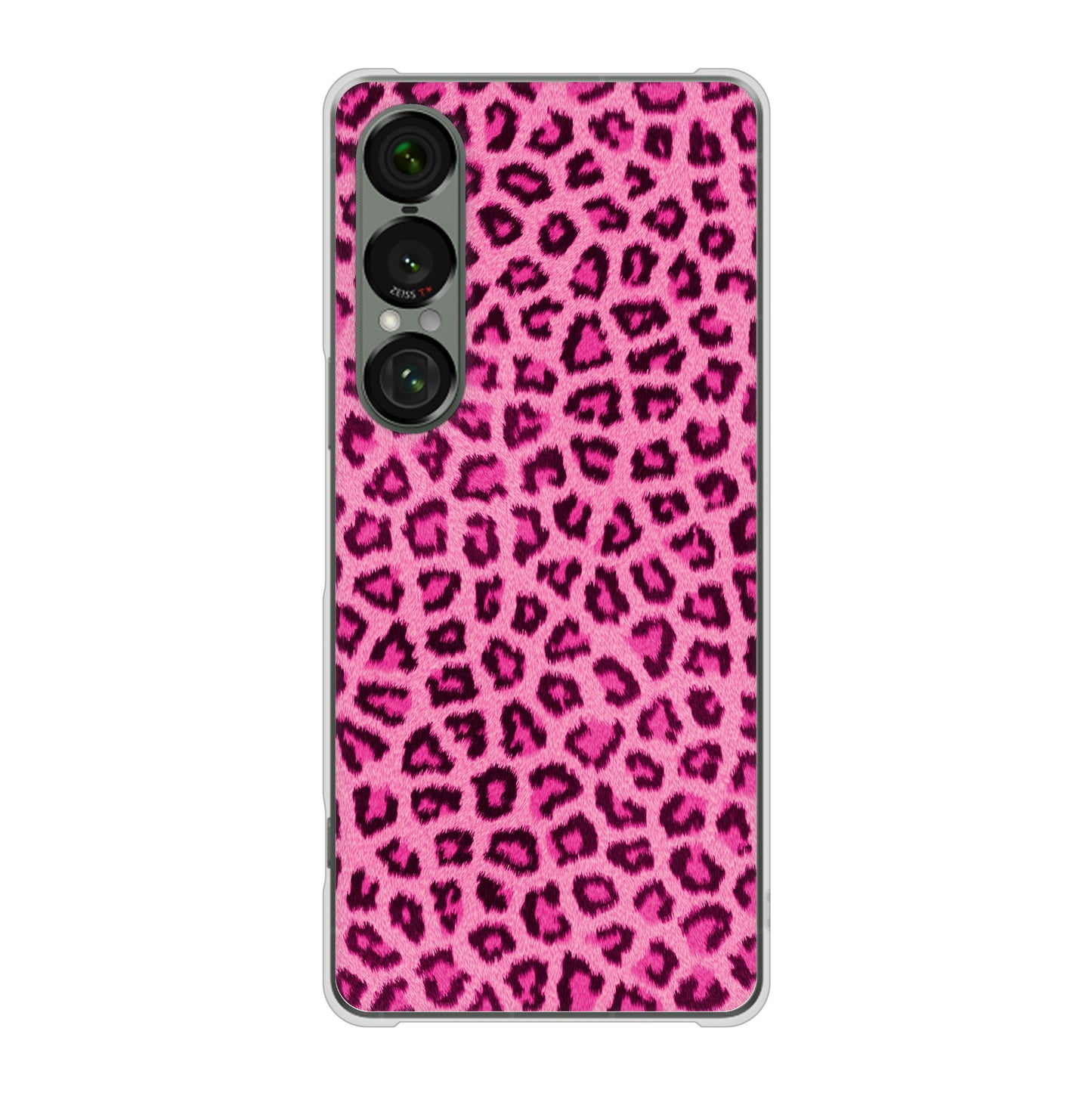 Xperia 1 VII SOG15 au 高画質仕上げ 背面印刷 ハードケースヒョウ柄ベーシックS