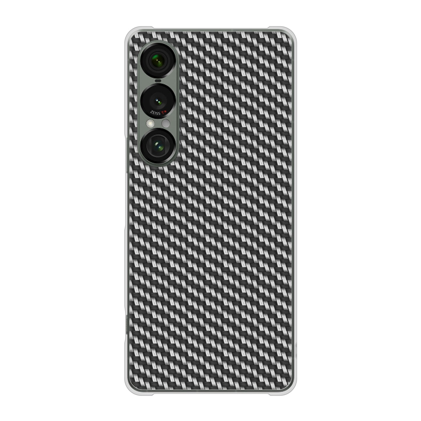 Xperia 1 VII SOG15 au 高画質仕上げ 背面印刷 ハードケースカーボン