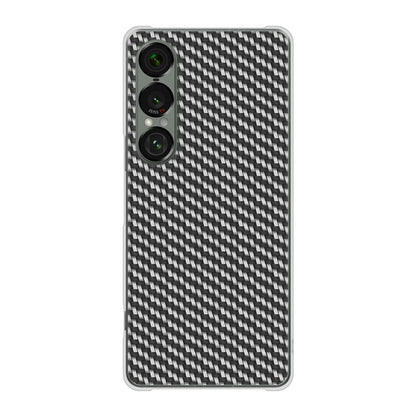 Xperia 1 VII SOG15 au 高画質仕上げ 背面印刷 ハードケースカーボン