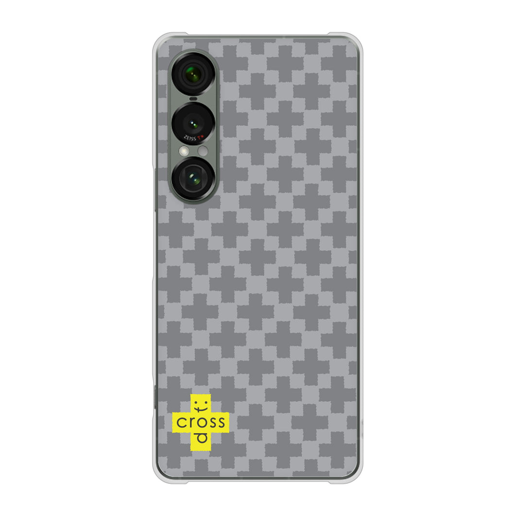 Xperia 1 VII SOG15 au 高画質仕上げ 背面印刷 ハードケースクロスドット