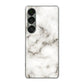 Xperia 1 VII SOG15 au 高画質仕上げ 背面印刷 ハードケース大理石BK