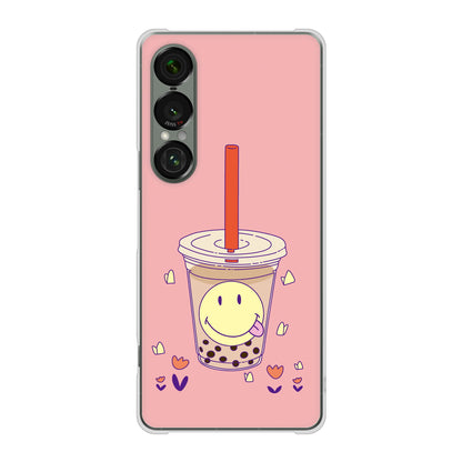 Xperia 1 VII SOG15 au 高画質仕上げ 背面印刷 ハードケーススイーツイラスト
