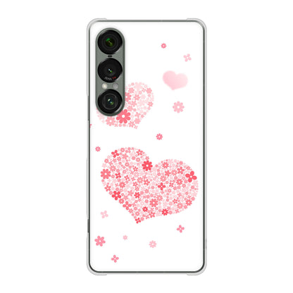 Xperia 1 VII SOG15 au 高画質仕上げ 背面印刷 ハードケースビッグハート