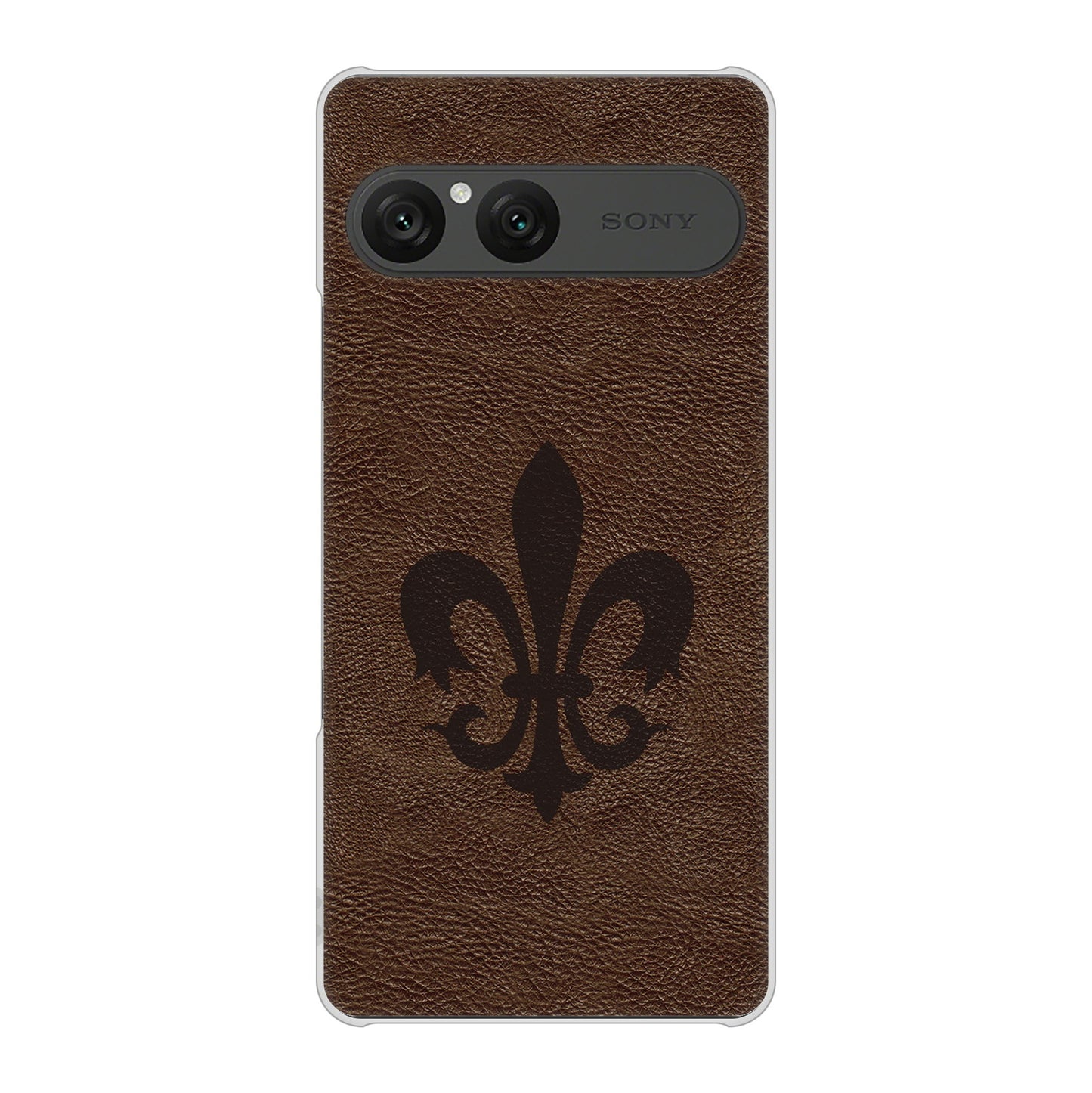 Xperia 10 VII SOG16 au 高画質仕上げ 背面印刷 ハードケースレザー風