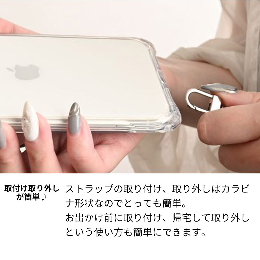iPhone18 Pro スマホショルダー 【 TPUクリアケース 3連紐ストラップ付 】