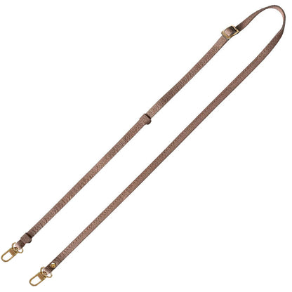 シュリンクレザー 本革 スマホ用ショルダーストラップ ゴールド金具 約75～134cm