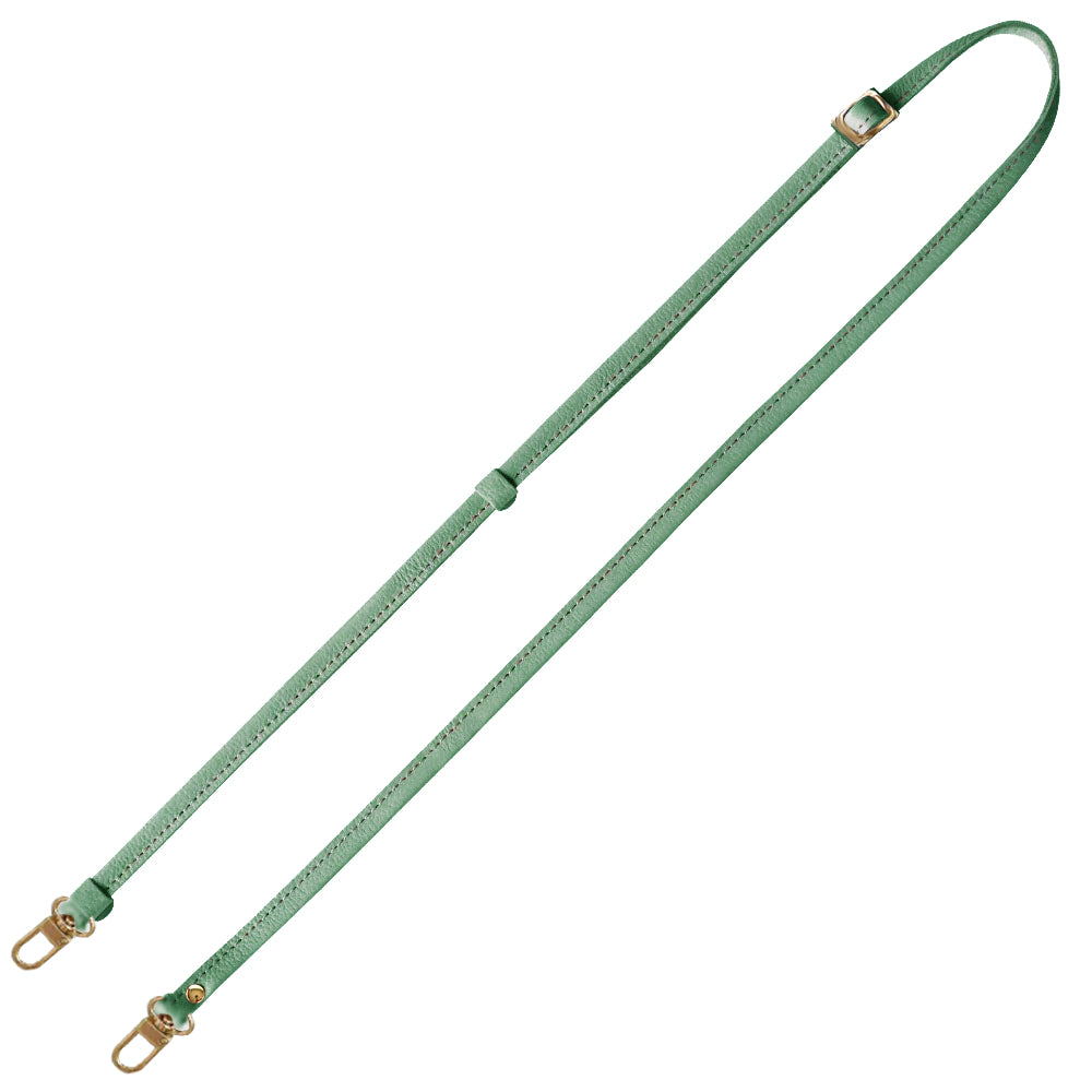 シュリンクレザー 本革 スマホ用ショルダーストラップ ゴールド金具 約75～134cm