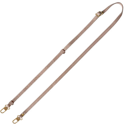 シュリンクレザー 本革 スマホ用ショルダーストラップ ゴールド金具 約75～134cm
