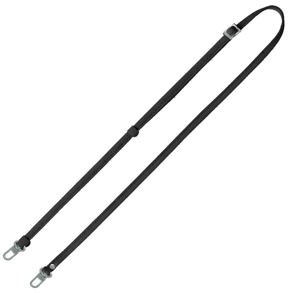 シュリンクレザー 本革 スマホ用ショルダーストラップ シルバー金具 約75～134cm