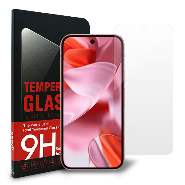 Google Pixel 9 Pro 強化ガラス液晶保護フィルム 0.5mm 表面硬度9H 衝撃吸収 指紋防止 防水