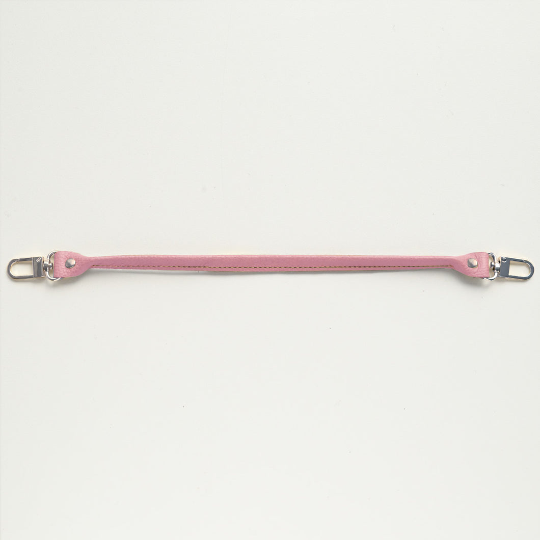 シュリンクレザー 本革 バッグの持ち手風ストラップ  約30cm