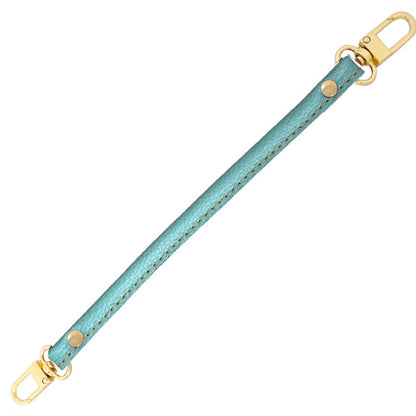 シュリンクレザー 本革 手提げストラップ （ループストラップ）  約23cm ゴールド金具