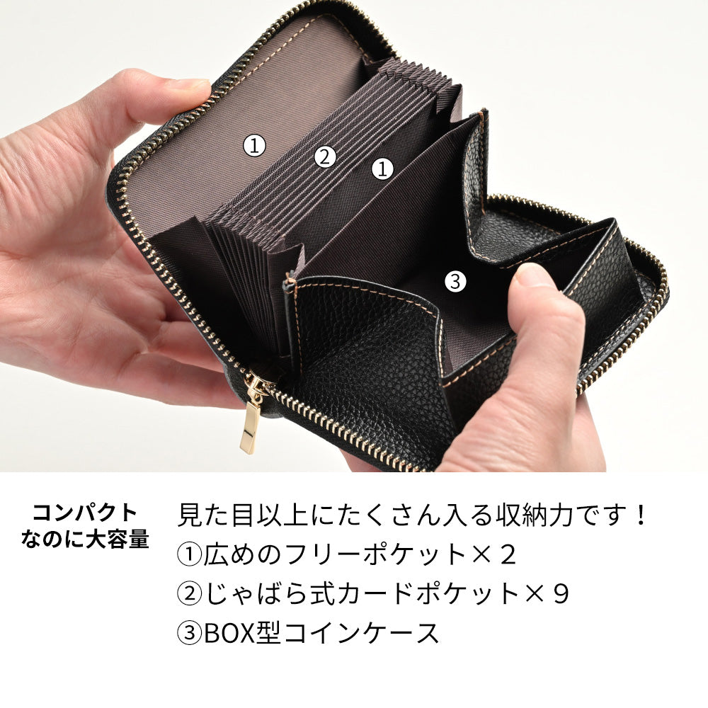 栃木レザー ミニ財布 お札が折れない コンパクトウォレット TKM